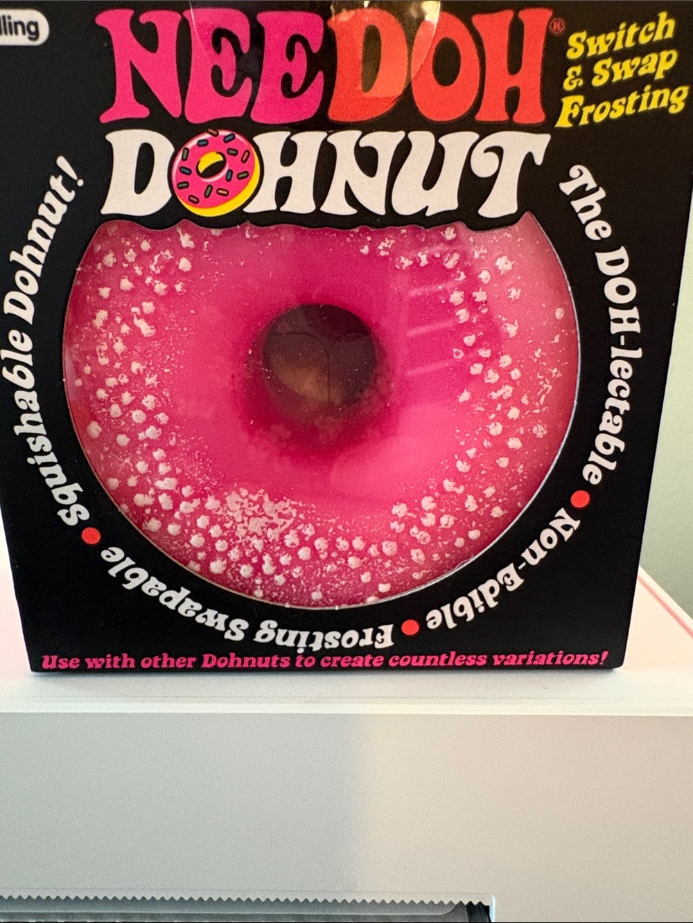 Original Schylling NEEDOH DohNut Pink Switch & Swap Frosting New
